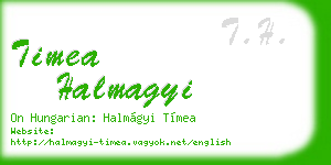 timea halmagyi business card